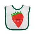 thumbnail image 1 of Inktastic Strawberry Kawaii Boys or Girls Baby Bib, 1 of 4