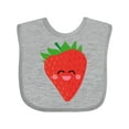 thumbnail image 1 of Inktastic Strawberry Kawaii Boys or Girls Baby Bib, 1 of 4