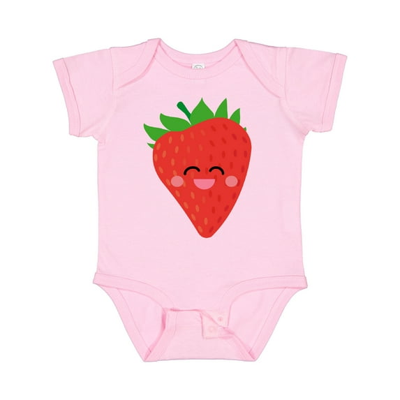 Inktastic Strawberry Kawaii Boys or Girls Baby Bodysuit