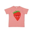 thumbnail image 1 of Inktastic Strawberry Kawaii Boys or Girls Toddler T-Shirt, 1 of 5