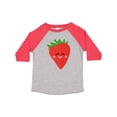 thumbnail image 1 of Inktastic Strawberry Kawaii Boys or Girls Toddler T-Shirt, 1 of 5