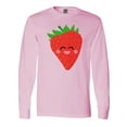 thumbnail image 1 of Inktastic Strawberry Kawaii Long Sleeve T-Shirt, 1 of 5