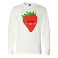 thumbnail image 1 of Inktastic Strawberry Kawaii Long Sleeve T-Shirt, 1 of 5