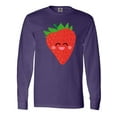 thumbnail image 1 of Inktastic Strawberry Kawaii Long Sleeve T-Shirt, 1 of 5