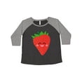 thumbnail image 1 of Inktastic Strawberry Kawaii Women's Plus Size T-Shirt, 1 of 5