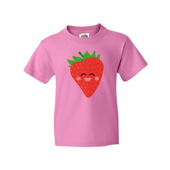 Inktastic Strawberry Kawaii Youth T-Shirt