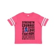 thumbnail image 1 of Inktastic Strength Courage Support Colon Cancer Awareness Boys or Girls Toddler T-Shirt, 1 of 5