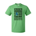 thumbnail image 1 of Inktastic Strength Courage Support Colon Cancer Awareness T-Shirt, 1 of 5