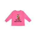thumbnail image 1 of Inktastic String Bass My Daddy Plays the Bass Boys or Girls Long Sleeve Toddler T-Shirt, 1 of 5