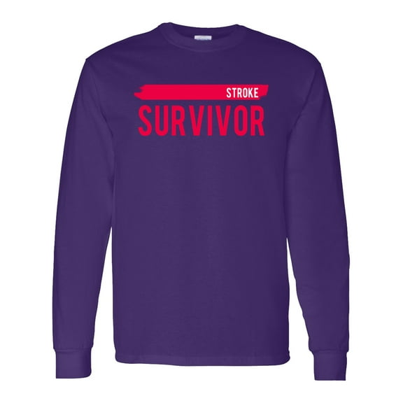 Inktastic Stroke Survivor Long Sleeve T-Shirt