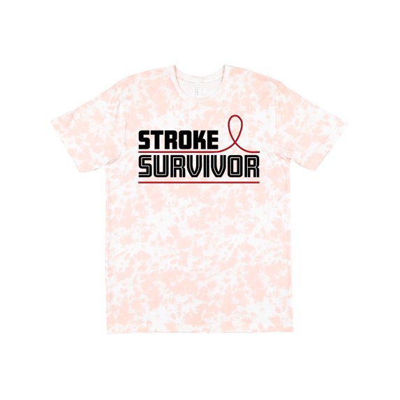 Inktastic Stroke Survivor Red Ribbon Awareness T-Shirt