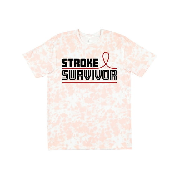 Inktastic Stroke Survivor Red Ribbon Awareness T-Shirt