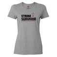 thumbnail image 1 of Inktastic Stroke Survivor- Red Ribbon Awareness Women's T-Shirt, 1 of 5