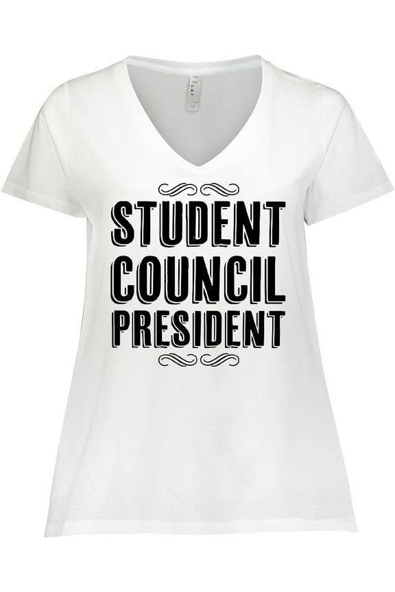 Student Council President Women's Plus Size V-Neck T-Shirt