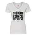 thumbnail image 1 of Inktastic Student Council President Women's V-Neck T-Shirt, 1 of 5
