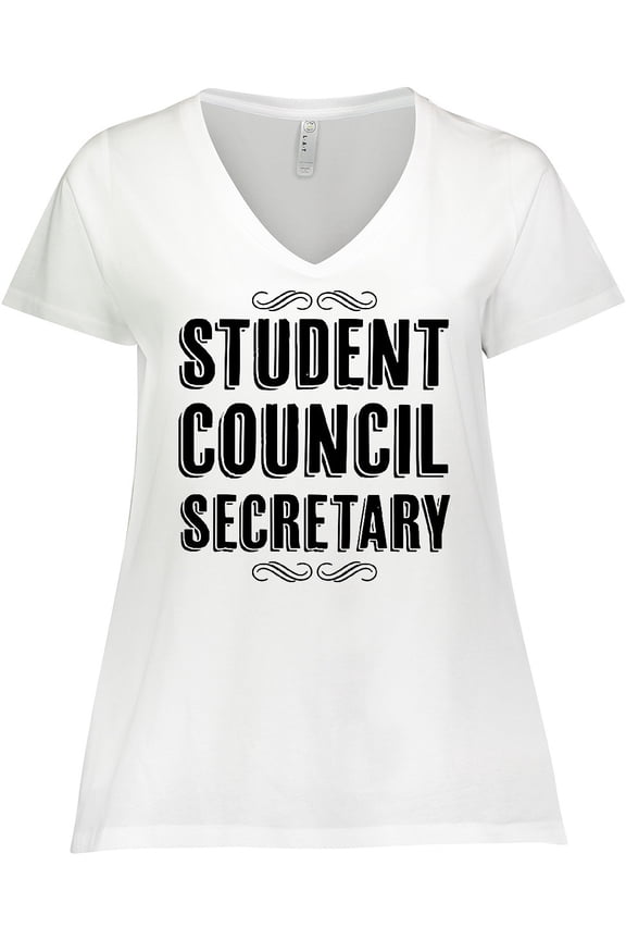 Student Council Secretary Women's Plus Size V-Neck T-Shirt