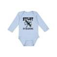 thumbnail image 1 of Inktastic Stylist in Training Girls Salon Girls Long Sleeve Baby Bodysuit, 1 of 5