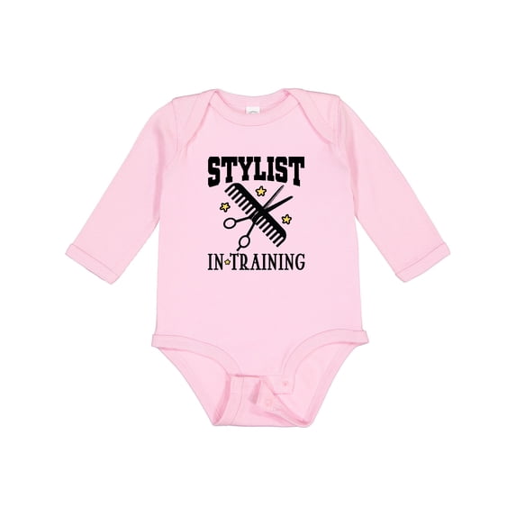 Inktastic Stylist in Training Girls Salon Girls Long Sleeve Baby Bodysuit