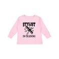thumbnail image 1 of Inktastic Stylist in Training Girls Salon Girls Long Sleeve Toddler T-Shirt, 1 of 5