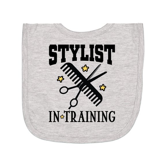 Inktastic Stylist in Training Girls Salon Newborn Bib