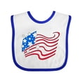 thumbnail image 1 of Inktastic Stylized American Flag Fourth of July Boys or Girls Baby Bib, 1 of 4