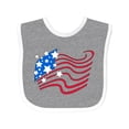 thumbnail image 1 of Inktastic Stylized American Flag Fourth of July Boys or Girls Baby Bib, 1 of 4