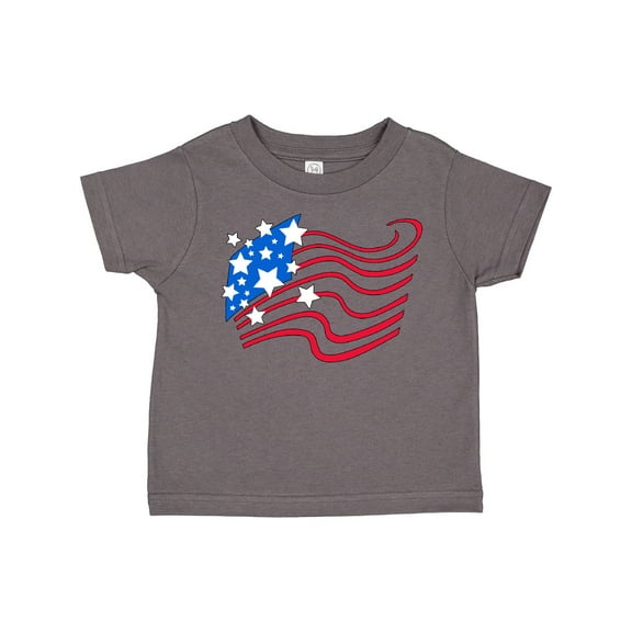 Inktastic Stylized American Flag Fourth of July Boys or Girls Toddler T-Shirt