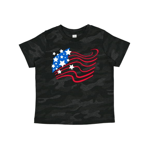 Inktastic Stylized American Flag Fourth of July Boys or Girls Toddler T-Shirt