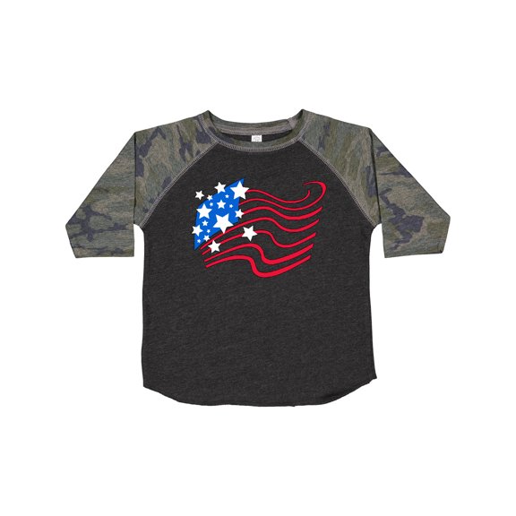 Inktastic Stylized American Flag Fourth of July Boys or Girls Toddler T-Shirt