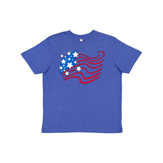 Inktastic Stylized American Flag Fourth of July Youth T-Shirt