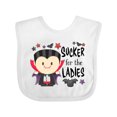 thumbnail image 1 of Inktastic Sucker for the Ladies- cute vampire Boys or Girls Baby Bib, 1 of 4
