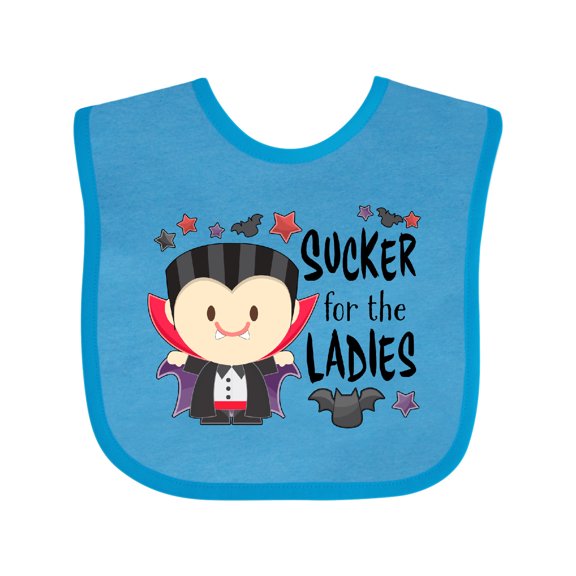 Inktastic Sucker for the Ladies- cute vampire Boys or Girls Baby Bib