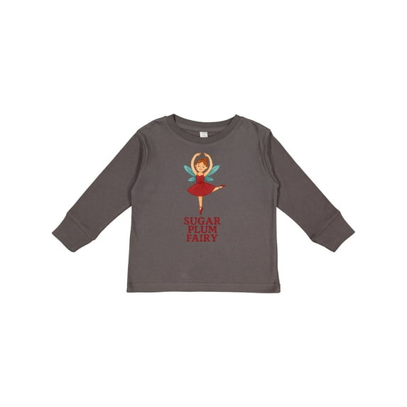 Inktastic Sugar Plum Fairy Ballet Dancer Boys or Girls Long Sleeve Toddler T-Shirt
