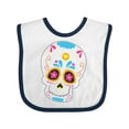 thumbnail image 1 of Inktastic Sugar Skull Blue Boys or Girls Baby Bib, 1 of 4