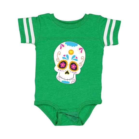 Inktastic Sugar Skull Blue Boys or Girls Baby Bodysuit
