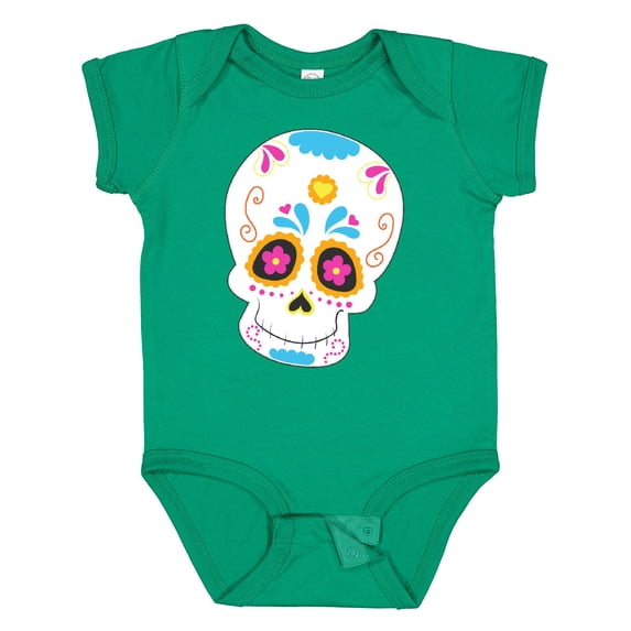 Inktastic Sugar Skull Blue Boys or Girls Baby Bodysuit