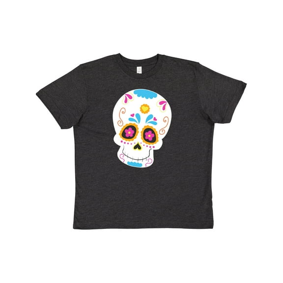 Inktastic Sugar Skull Blue Youth T-Shirt
