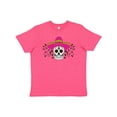 thumbnail image 1 of Inktastic Sugar Skull Illustration with Floral Filigree Cinco De Mayo Youth T-Shirt, 1 of 5