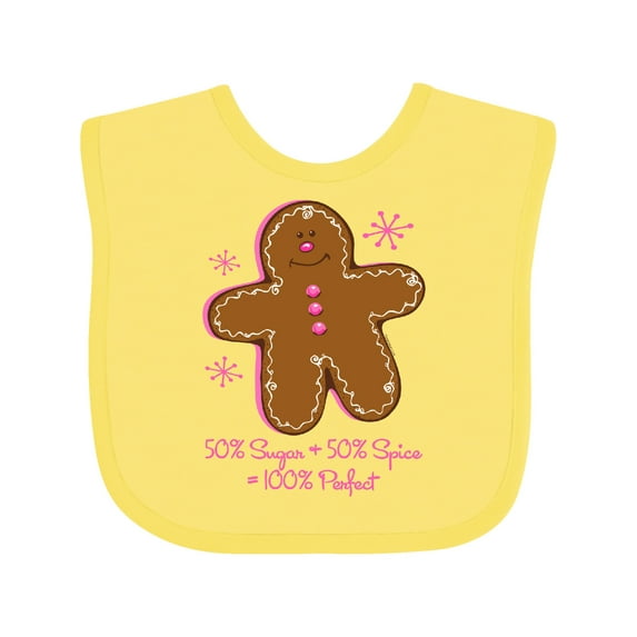 Inktastic Sugar & Spice Gingerbread Girls Baby Bib