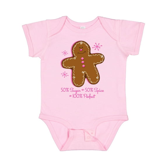 Inktastic Sugar & Spice Gingerbread Girls Baby Bodysuit