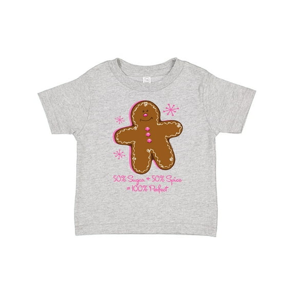 Inktastic Sugar & Spice Gingerbread Girls Toddler T-Shirt