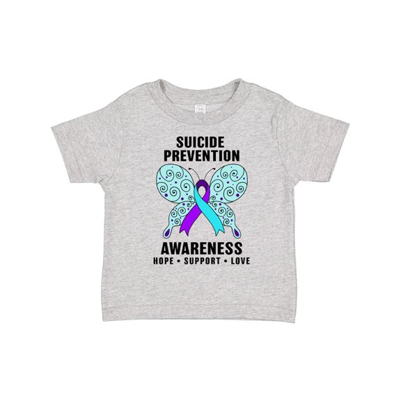 Inktastic Suicide Prevention Awareness Hope Support and Love Boys or Girls Toddler T-Shirt