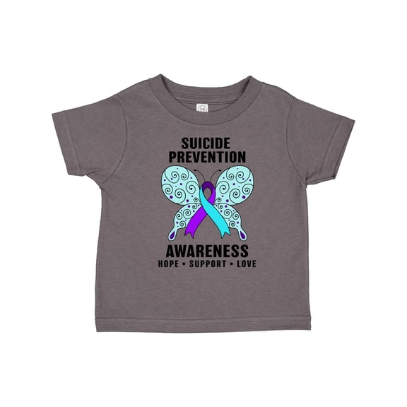 Inktastic Suicide Prevention Awareness Hope Support and Love Boys or Girls Toddler T-Shirt