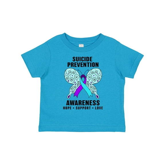 Inktastic Suicide Prevention Awareness Hope Support and Love Boys or Girls Toddler T-Shirt