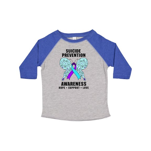Inktastic Suicide Prevention Awareness Hope Support and Love Boys or Girls Toddler T-Shirt