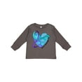 thumbnail image 1 of Inktastic Suicide Prevention Awareness Purple and Teal Heart Ribbon Boys or Girls Long Sleeve Toddler T-Shirt, 1 of 5
