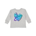 thumbnail image 1 of Inktastic Suicide Prevention Awareness Purple and Teal Heart Ribbon Boys or Girls Long Sleeve Toddler T-Shirt, 1 of 5