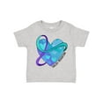 thumbnail image 1 of Inktastic Suicide Prevention Awareness Purple and Teal Heart Ribbon Boys or Girls Toddler T-Shirt, 1 of 5