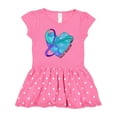 thumbnail image 1 of Inktastic Suicide Prevention Awareness Purple and Teal Heart Ribbon Girls Toddler Dress, 1 of 4