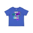 thumbnail image 1 of Inktastic Suicide Prevention I Wear Teal and Purple For My Uncle Boys or Girls Baby T-Shirt, 1 of 5